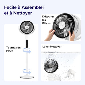 Ventilateur sur Pieds Oscillant avec circulation D'air