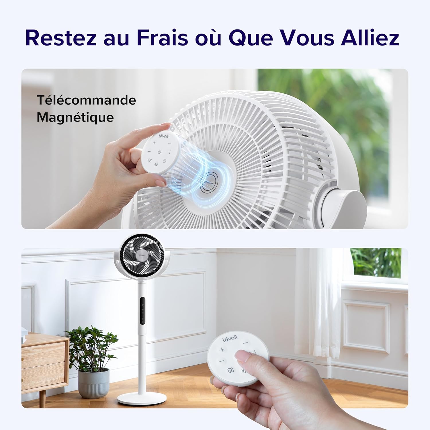 Ventilateur sur Pieds Oscillant avec circulation D'air